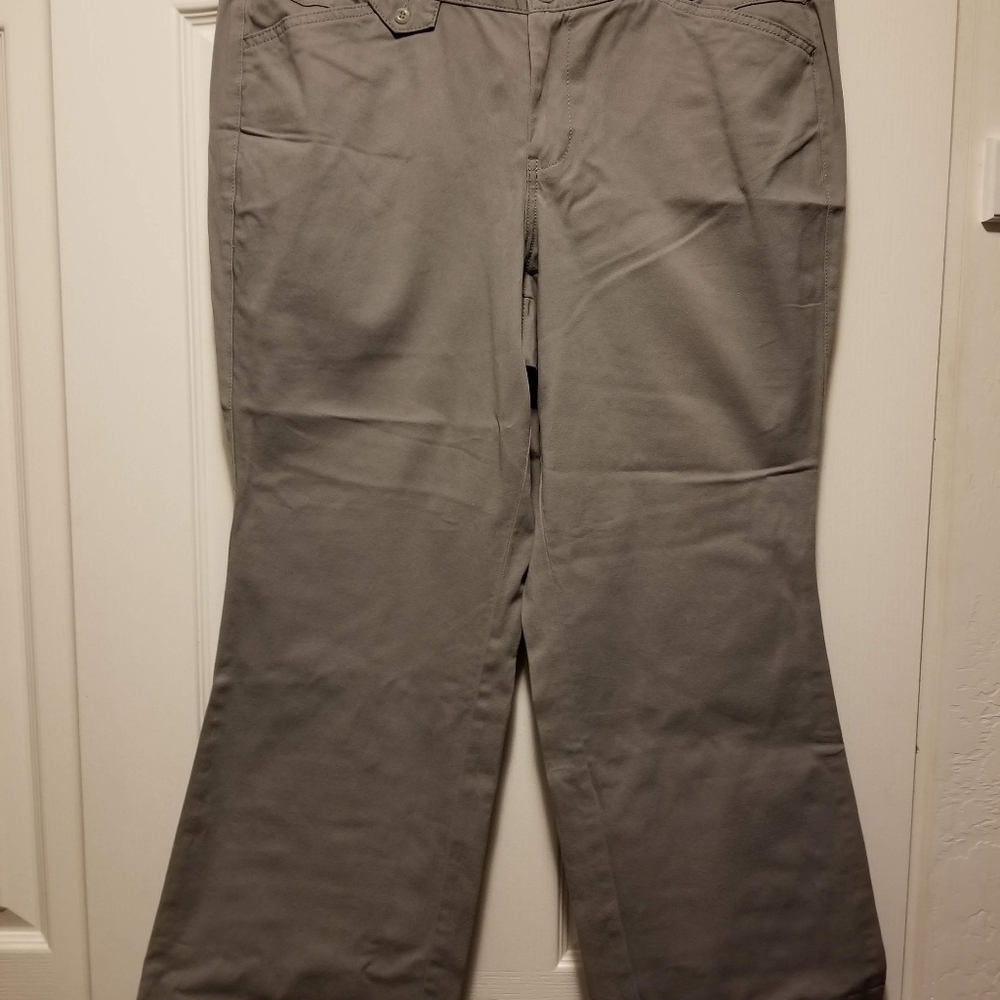 Lane Bryant Gray Bootcut Pants